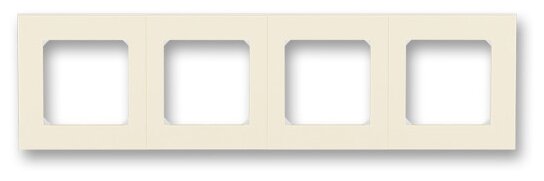 

Рамка ABB Levit, горизонтальная и вертикальная, 4-поста, слоновая кость (2CHH015040A6017), 0