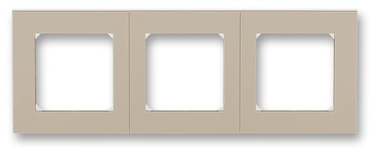 

Рамка ABB Levit, горизонтальная и вертикальная, 3-поста, кофе макиато/белый (2CHH015030A6018), 0