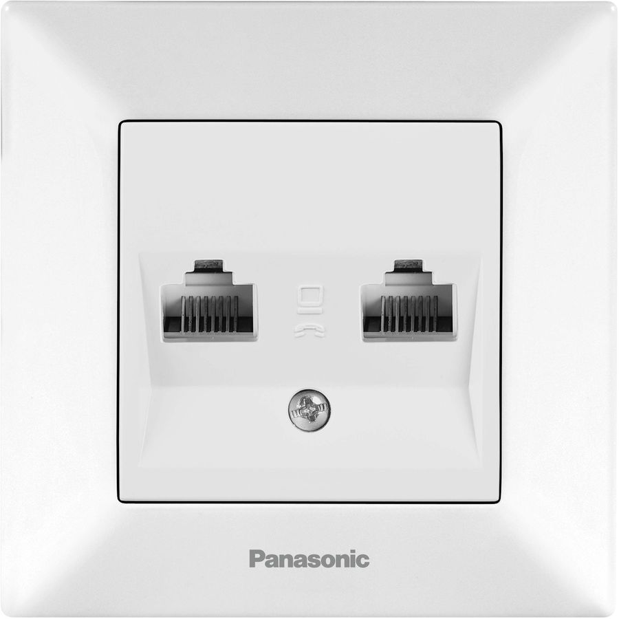 

Розетка RJ-45 скрытый монтаж категория 6e, механизм в сборе, белый, PANASONIC Arkedia (WMTC04072WH-RU), 0