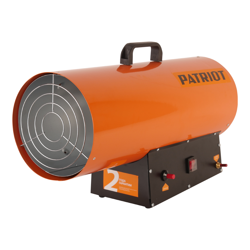 

Тепловая пушка газовая 1500 м² 70 Вт, 950 м³/час, 220/230 В, PATRIOT GS 50 (633445024), Оранжевый, GS 50