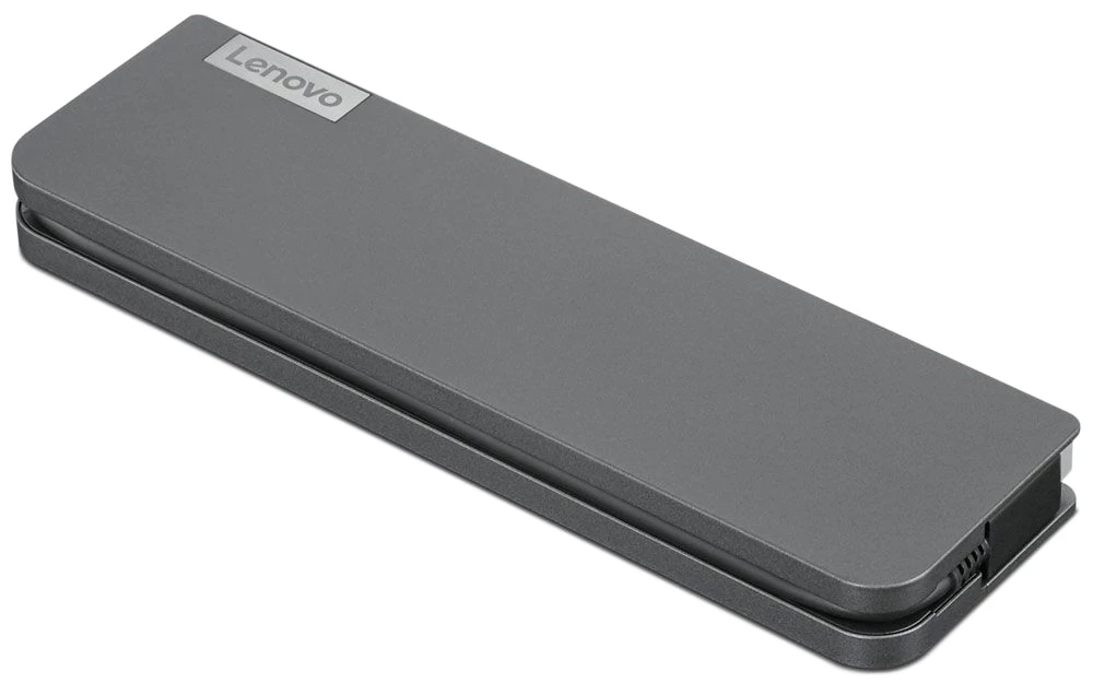 Док-станция Lenovo USB-C Mini Dock, HDMI 2.0, VGA, USB Type-C 3.1, USB 3.1, USB 2.0, Audio, RJ45, темно-серый (40AU0065EU)