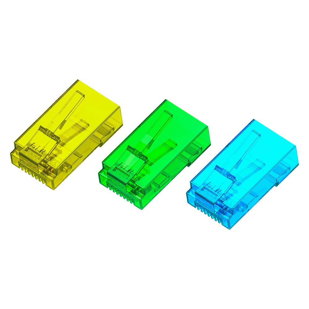 

Коннектор RJ-45 8P8C категория 5e, 15шт., 3 цвета по 5 шт, Greenconnect GCR-CoL5 (GCR-51802), GCR-CoL5
