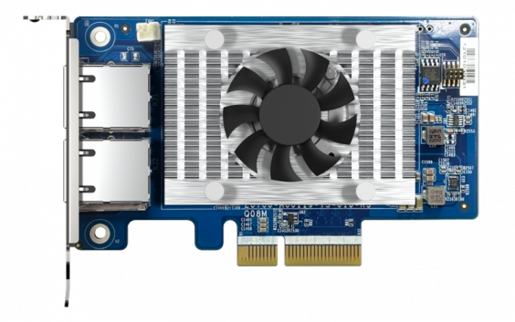 

Сетевая карта QNAP QXG-10G2T, 2xRJ-45, 10 Гб/с, PCI-Ex4, Retail (QXG-10G2T-X710), QXG-10G2T