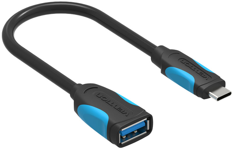 

Кабель-переходник (адаптер) USB 3.0 Type-C(m)-USB 3.0(Af), 10см, черный Vention (VAS-A51-B010)
