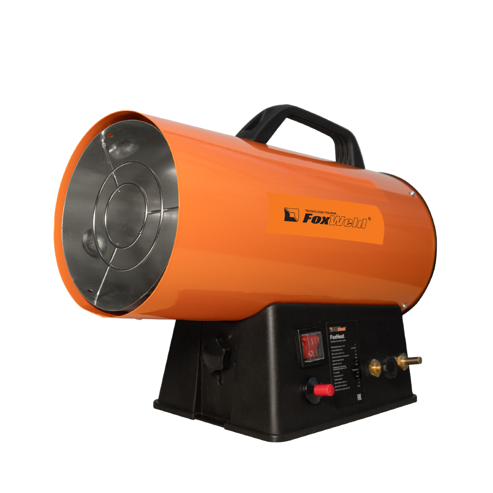 

Тепловая пушка газовая 330м² 0.025кВт, 270 м³/час, 220/230 В, FoxWeld FOXHEAT P 10 (7207), Оранжевый, FOXHEAT P 10