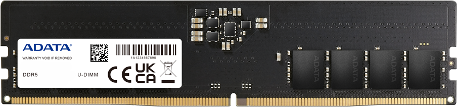 Память DDR5 DIMM 8Gb, 4800MHz ADATA (AD5U48008G-B)