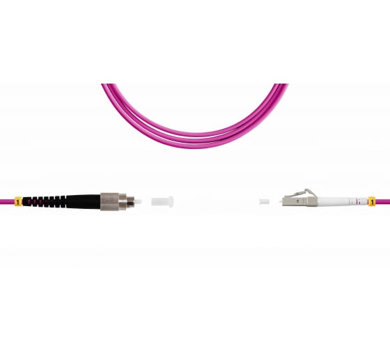 

Патч-корд оптический TopLan, FC/PC-LC/PC, многомодовый, 50/125, OM4, одинарный, 150м, розовый (PC-TOP-OM4-FC/P-LC/P-150)