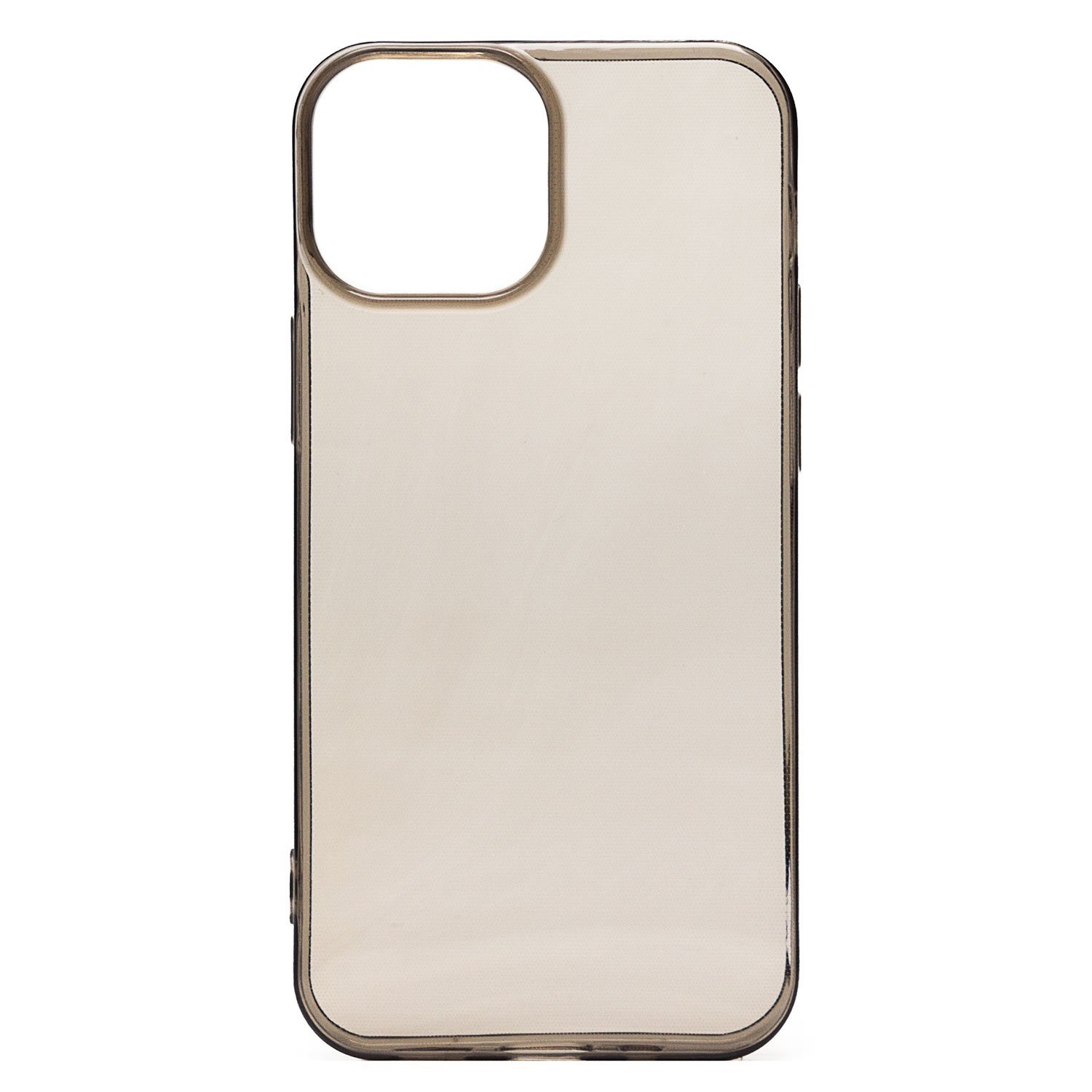 Чехол-накладка Ultra Slim для смартфона Apple iPhone 13 mini, силикон, прозрачный черный (133369)