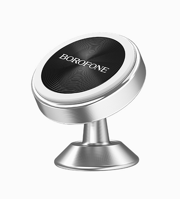 Держатель автомобильный Borofone BH5 Platinum, магнитный, для смартфонов, 6.5", клеящаяся платформа