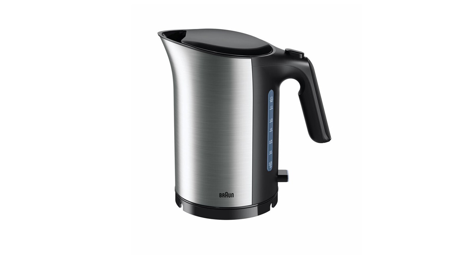 

Чайник электрический Braun Breakfast Collection Kettles WK5100BK 1.7л. 2.2 кВт, металл/пластик, черный/серебристый (0X21010018), WK5100BK