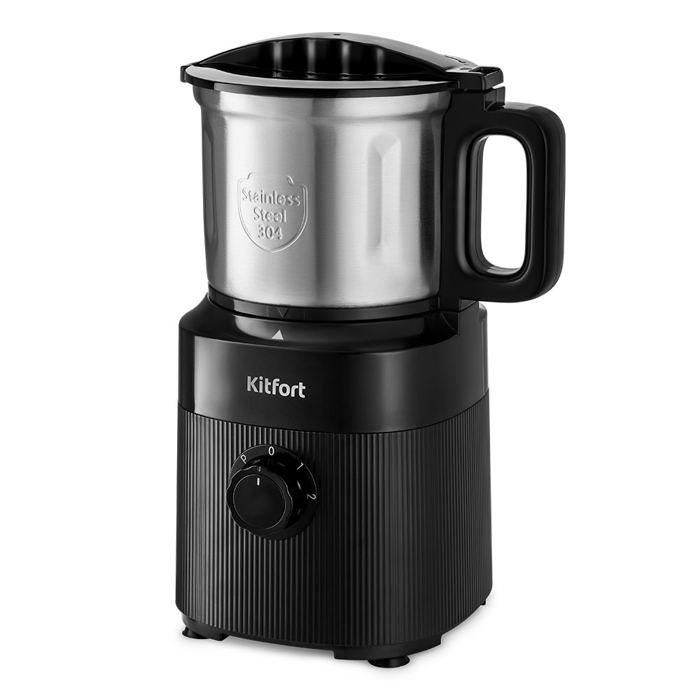 

Кофемолка Kitfort KT-776, ротационный нож, 1.2 г, 500 Вт, черный (КТ-776), KT-776