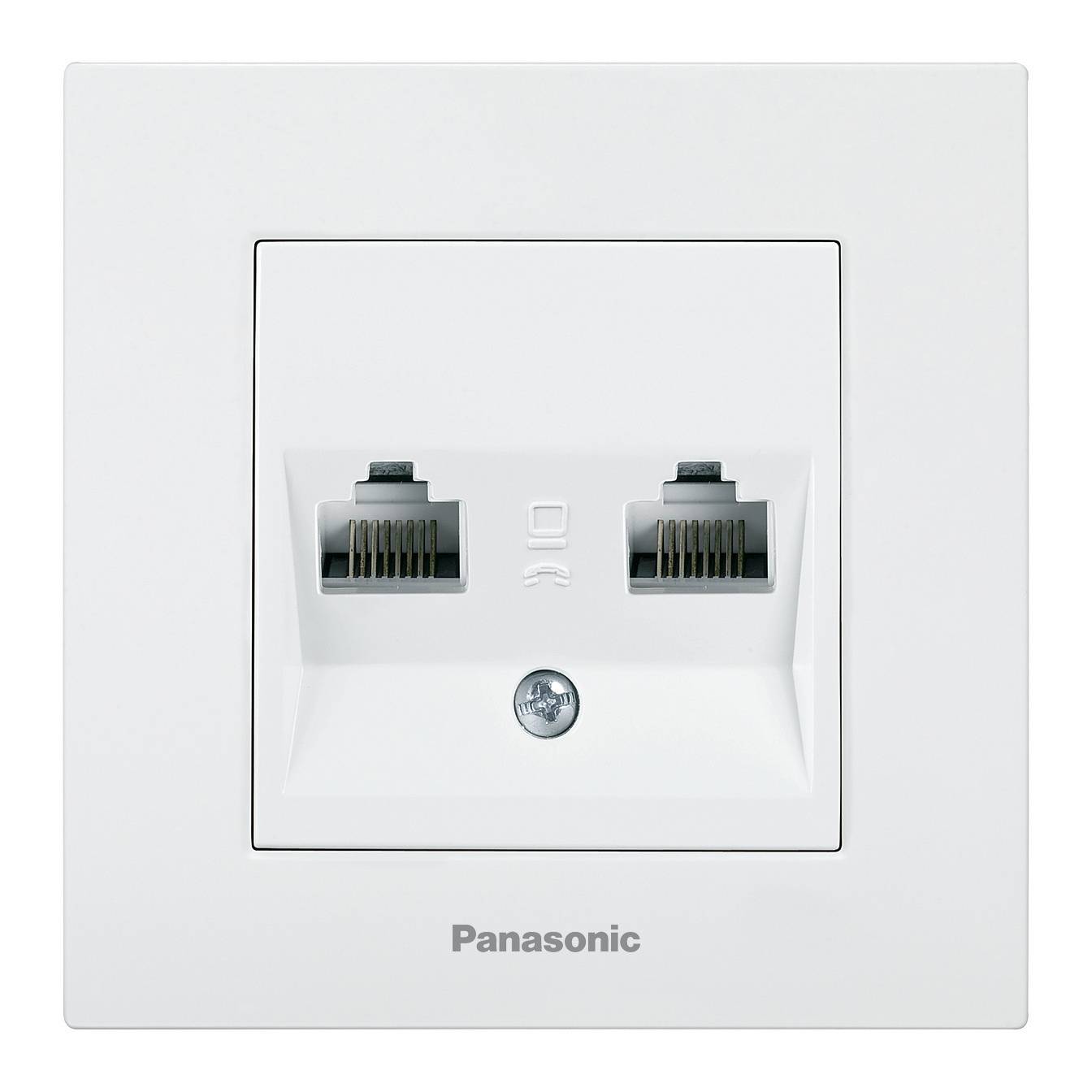 

Розетка RJ-45 скрытый монтаж, механизм в сборе, белый, PANASONIC Karre Plus (WKTC04062WH-RU)