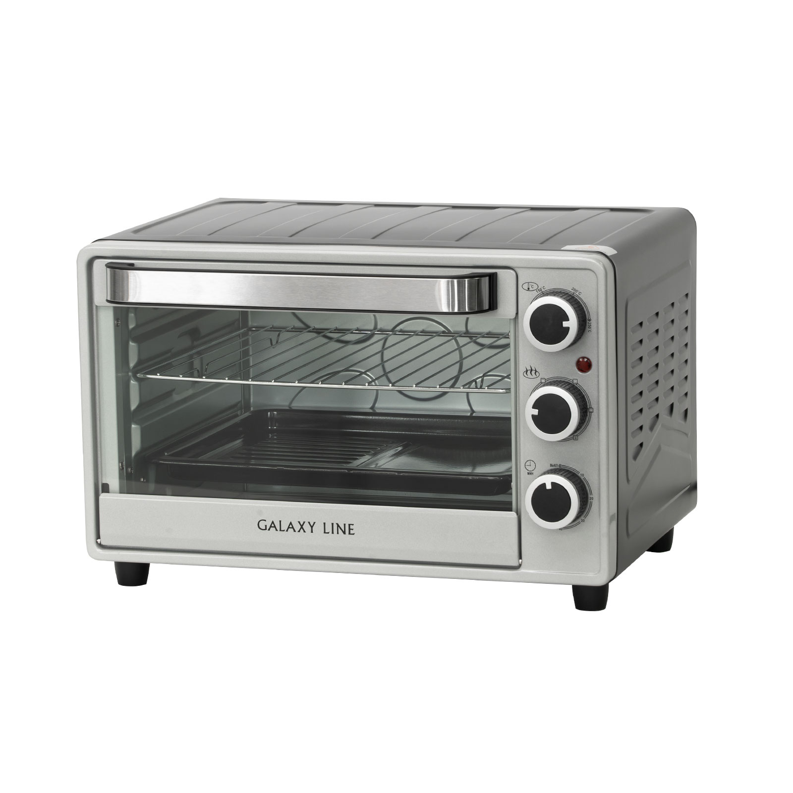 

Мини-печь GALAXY LINE GL2608 1800Вт, серебристый (гл2608л), GL2608