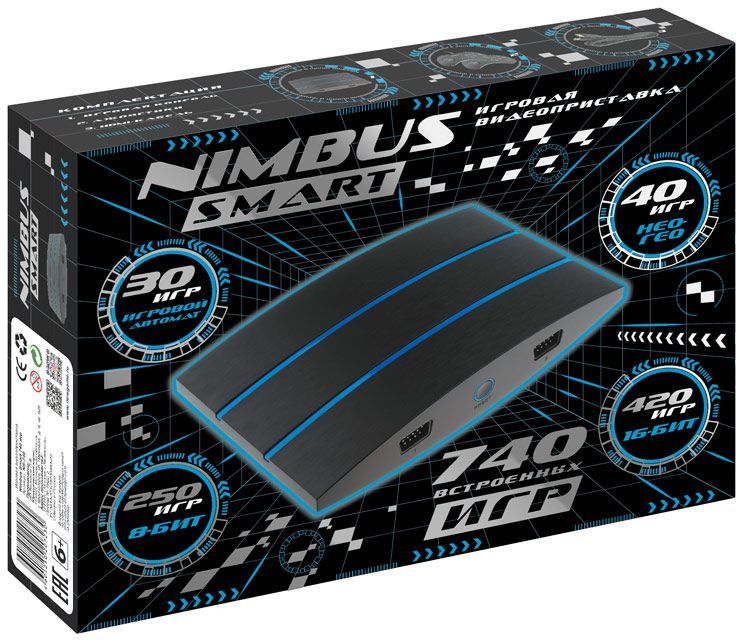 

Игровая приставка Magistr Nimbus Smart, черный + 740 игр (0), Nimbus Smart