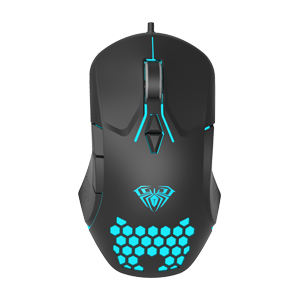 

Мышь проводная AULA F809, 3200dpi, оптическая светодиодная, USB, черный, F809