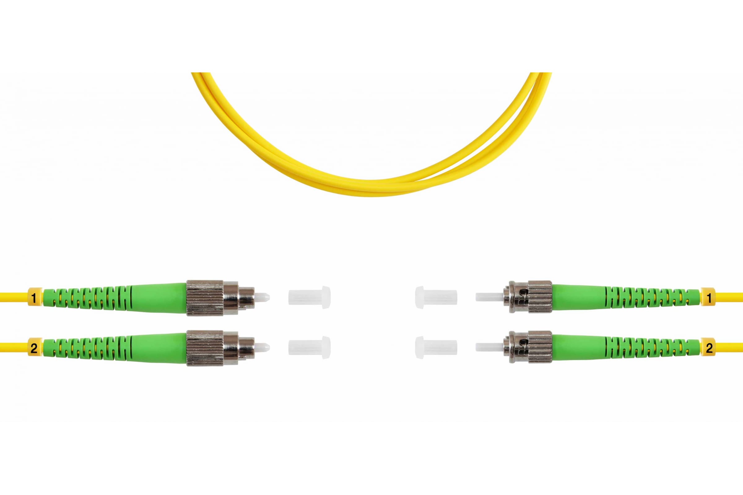 

Патч-корд оптический TopLan, FC/APC-ST/APC, одномодовый, 9/125, OS2, двойной, 10м, желтый (DPC-TOP-652-FC/A-ST/A-10)