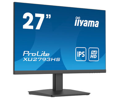 

Монитор 27" Iiyama XU2793HS-B4 IPS, 1920x1080 (16:9), 300кд/м2, 4мс, 178°/178°, VGA, HDMI, DisplayPort, черный (XU2793HS-B4), XU2793HS-B4