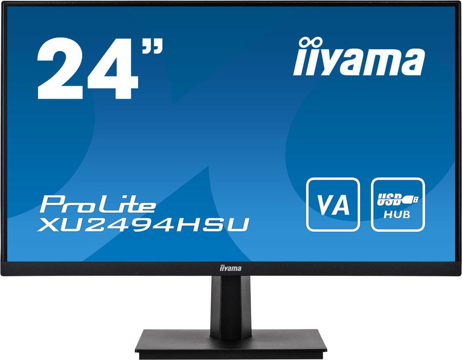 

Монитор 23.8" Iiyama XU2494HSU-B1 VA, 1920x1080 (16:9), 250кд/м2, 3мс, 178°/178°, HDMI, DisplayPort, черный (XU2494HSU-B1), XU2494HSU-B1