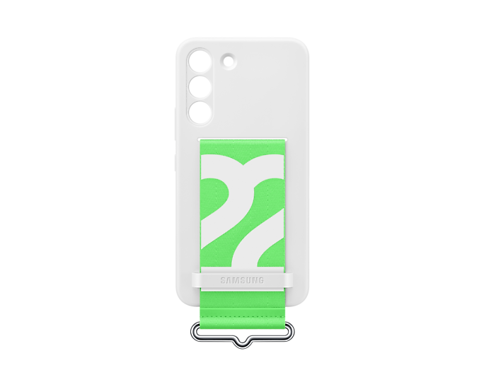 

Чехол-накладка Samsung SiliconeStrapCover для смартфона Samsung Galaxy S22, силикон, белый (EF-GS901TWEGRU)