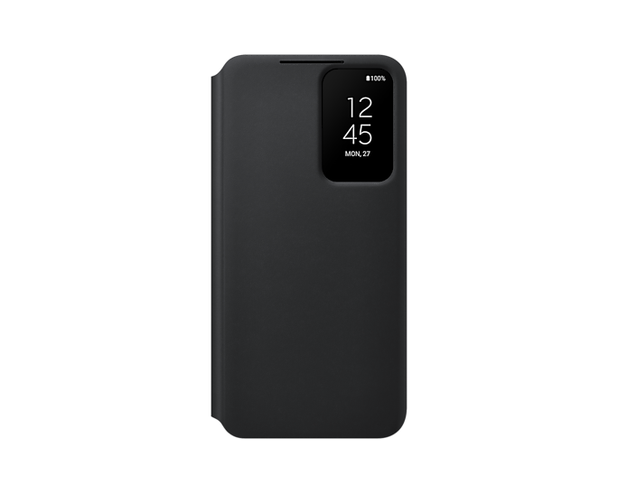 

Чехол-книжка Samsung Smart Clear View Cover black для смартфона Samsung Galaxy S22, Поликарбонат, полиуретан, термопластичный полиуретан, микрофибра, черный (EF-ZS901CBEGRU)