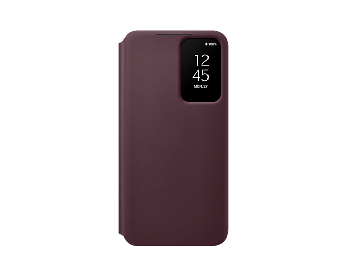 

Чехол-книжка Samsung Smart Clear View Cover burgund для смартфона Samsung Galaxy S22, Поликарбонат, полиуретан, термопластичный полиуретан, микрофибра, Бургунди (EF-ZS901CEEGRU)