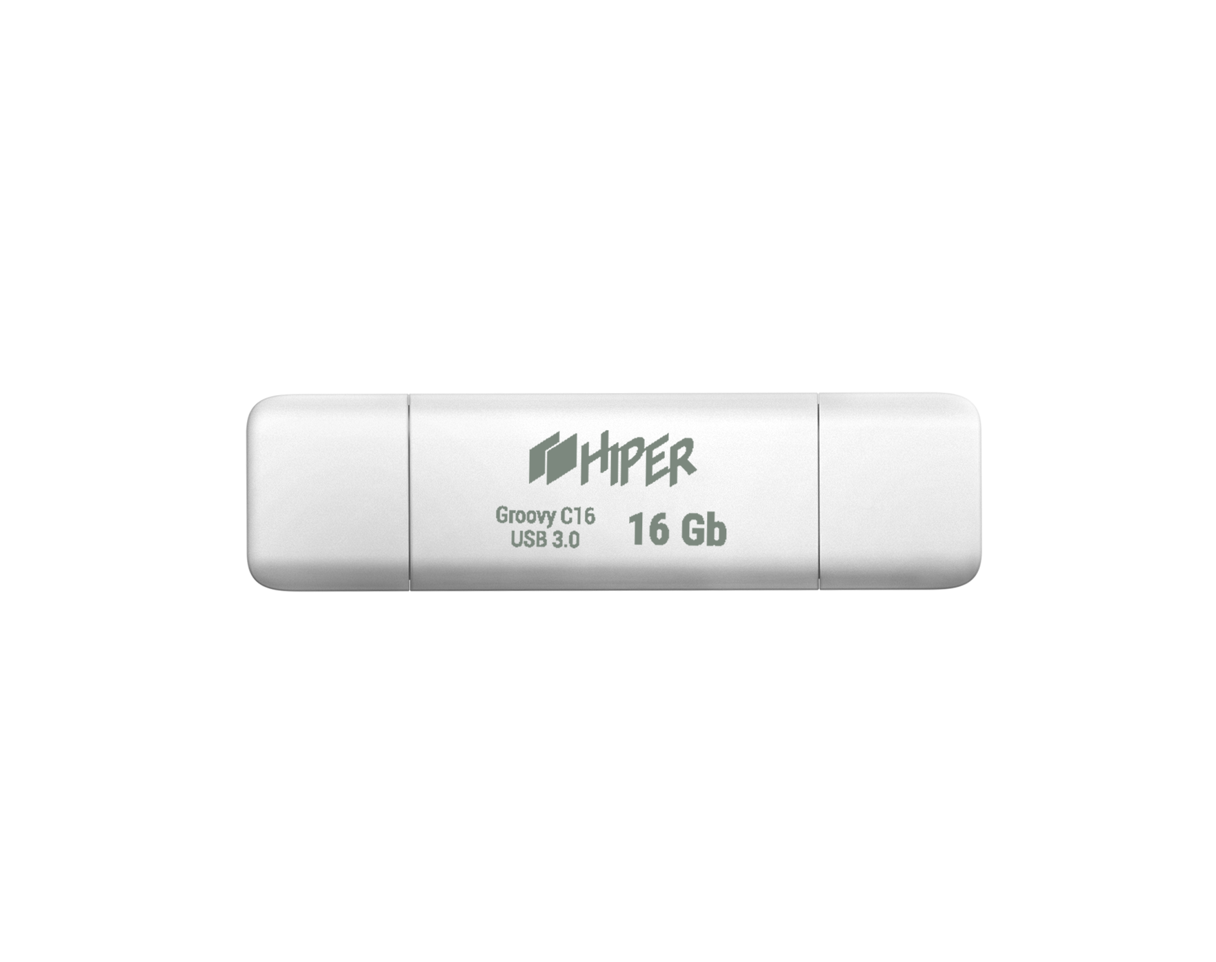 Флешка 16Gb USB 3.0/USB Type-C Hiper Groovy С16, белый (HI-USBOTG16GBU787W)