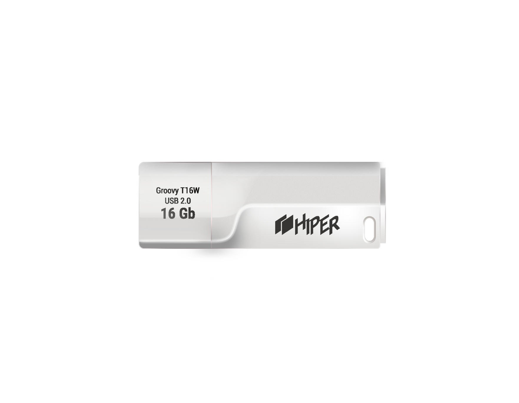 

Флешка 16Gb USB 2.0 Hiper Groovy T16W, белый (HI-USB216GBTW), Groovy T16W