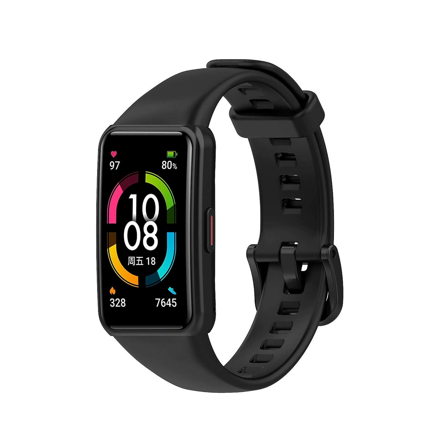 

Ремешок для Honor Band 6, силиконовый, черный (202607)