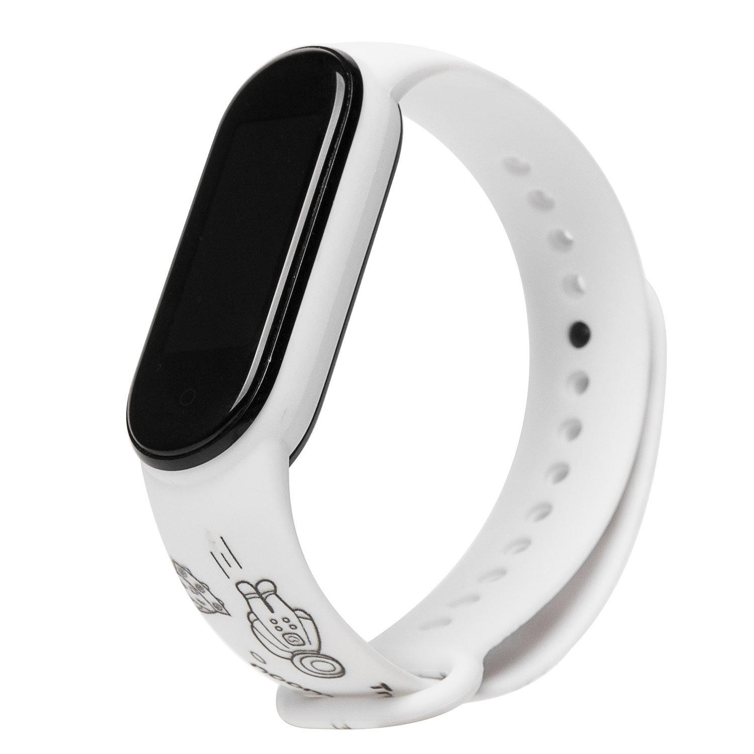 

Ремешок ORG для Xiaomi Mi Band 5/6, силиконовый, белый (131546)