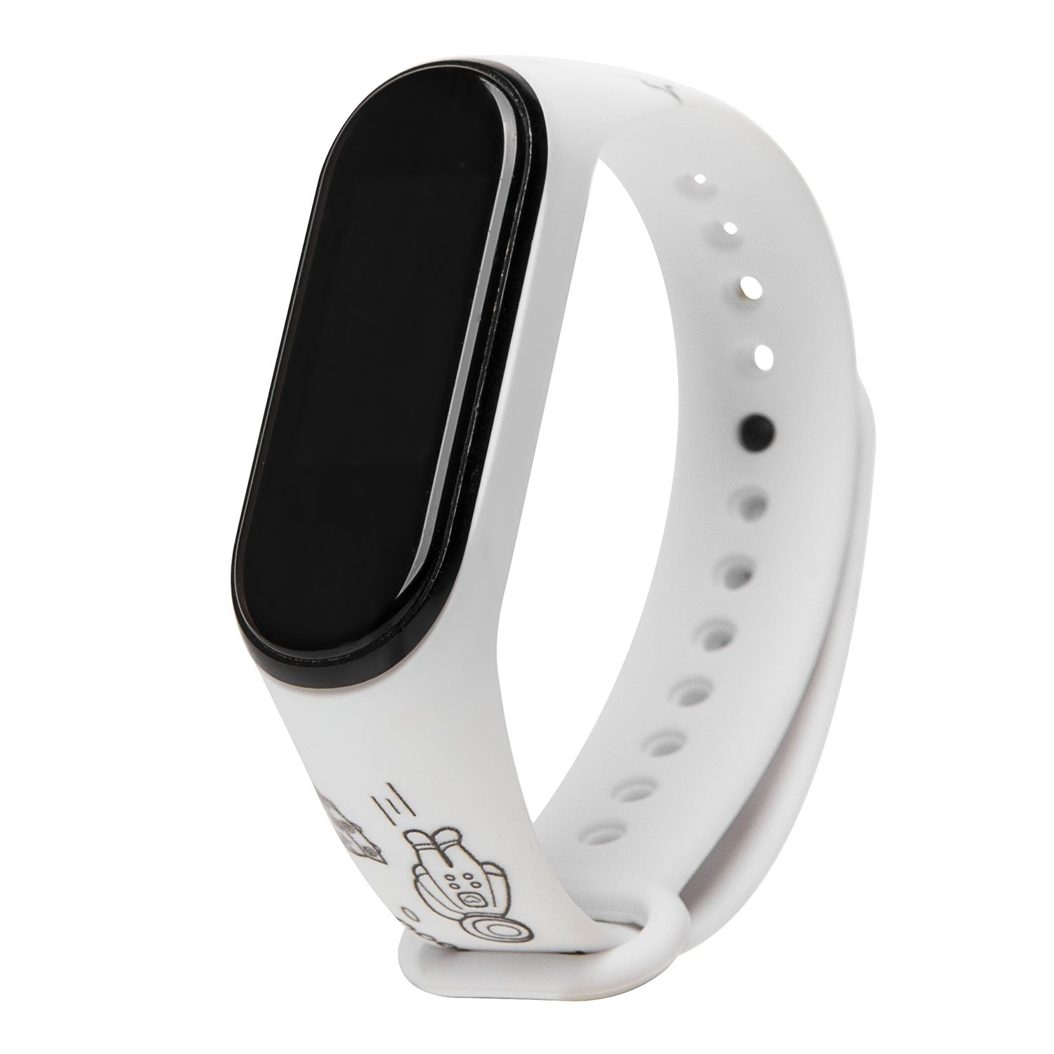 

Ремешок ORG для Xiaomi Mi Band 3/4, силиконовый, белый (131585)