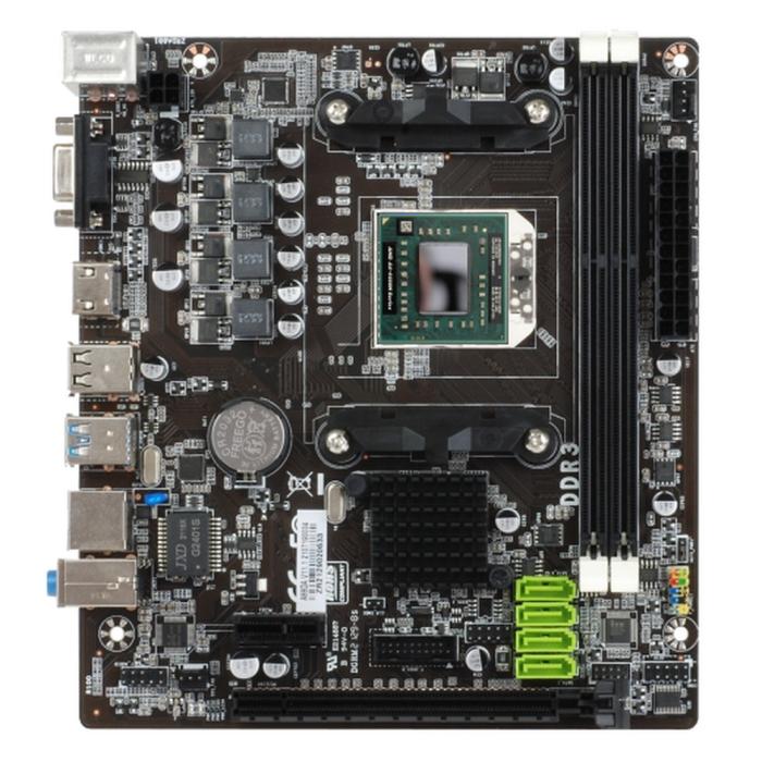 

Материнская плата Esonic A88DA, FS1, AMD A8-4500M, AMD A88, 2xDDR3, PCI-Ex16, 4SATA3, 5.1-ch, LAN, 4 USB 3.2, VGA, HDMI, mATX, Retail, A88DA