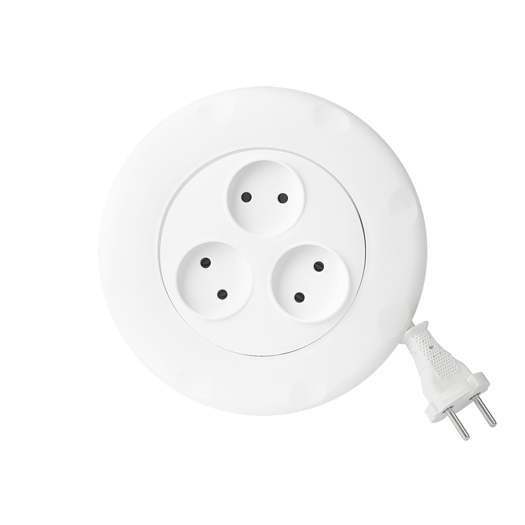 

Удлинитель-рулетка Smartbuy, 3-розетки, 3м, белый ( SBE-10-3-03-W)
