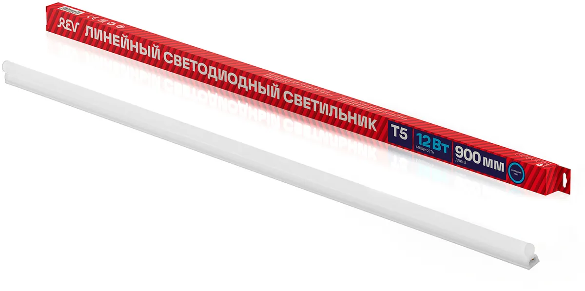 

Светильник потолочный светодиодный, 12Вт, 6500K, 950лм, IP20, REV (28936 4), 0