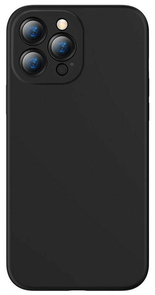 

Чехол-накладка Baseus Liquid Silica Gel Protective Case для смартфона Apple iPhone 13 Pro, силикон, черный (УТ000028693)
