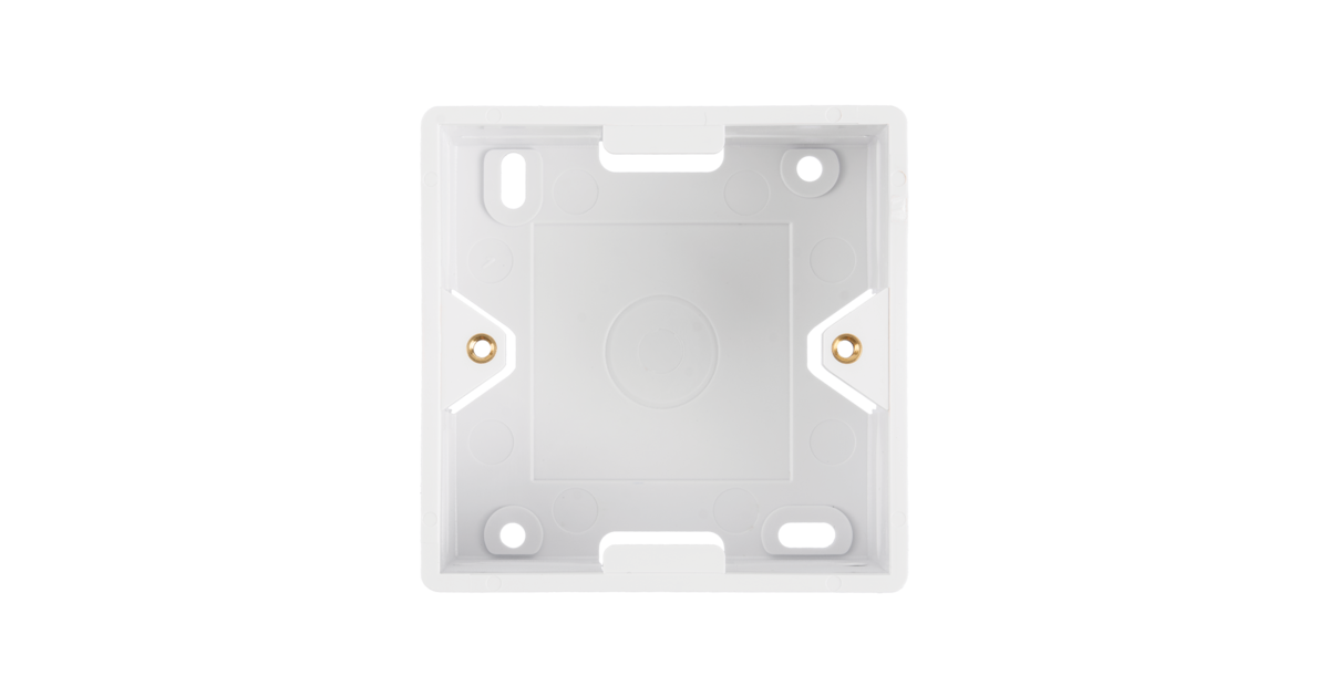 Коробка NIKOMAX настенная под лицевые панели и розетки формата 80х80мм, белый (NMC-BB80X80-WT)