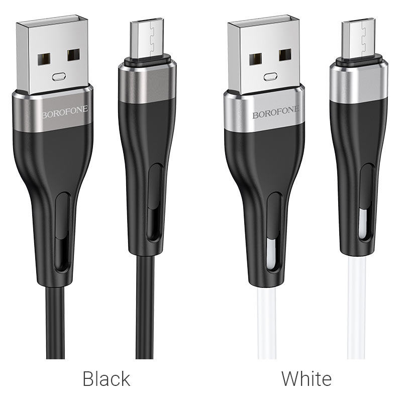 

Кабель Micro USB-USB, 2.4A, 1м, белый Borofone BX41 (6931474738141), BX41