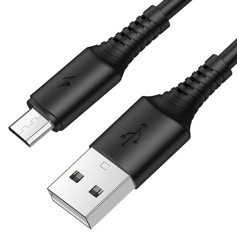 

Кабель Micro USB-USB, 2.4A, 1м, черный Borofone BX47 (6931474740687), BX47