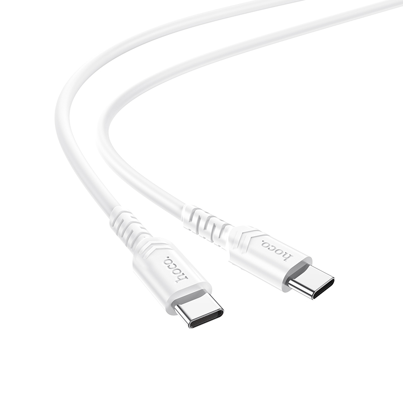 

Кабель USB Type-C(m)-USB Type-C(m), 3A, 1.5м, белый HOCO x62 (6931474748751), x62