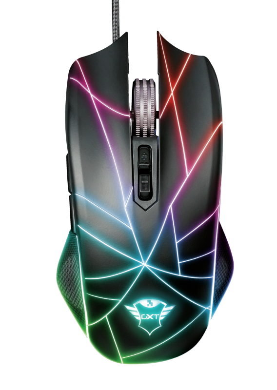 

Мышь проводная Trust GXT 160X TURE, 4500dpi, оптическая светодиодная, USB, черный (23797), GXT 160X TURE