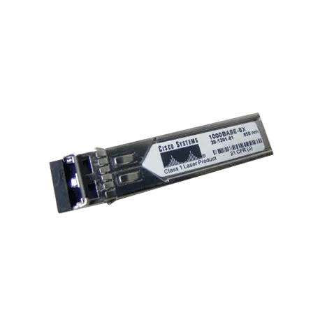 Модуль SFP Cisco GLC-SX-MM, 550м, LC, Tx:850 нм, Rx:850 нм, 1.25 Гбит/с, MM (GLC-SX-MMD=) б/у, цвет серебристый