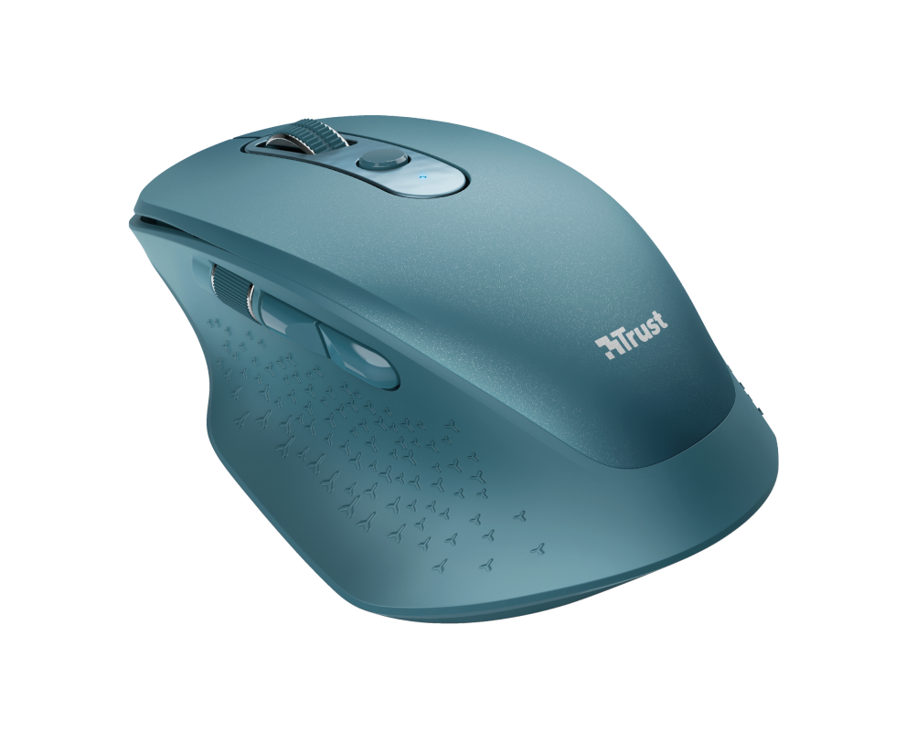 

Мышь беспроводная Trust OZAA, 2400dpi, оптическая светодиодная, USB, синий (24034), OZAA