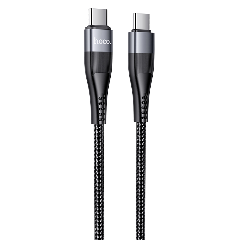 

Кабель USB Type-C(m)-USB Type-C(m), 5A быстрая зарядка, 1м, черный HOCO U99 (УТ-00011556 / 6931474746023), U99