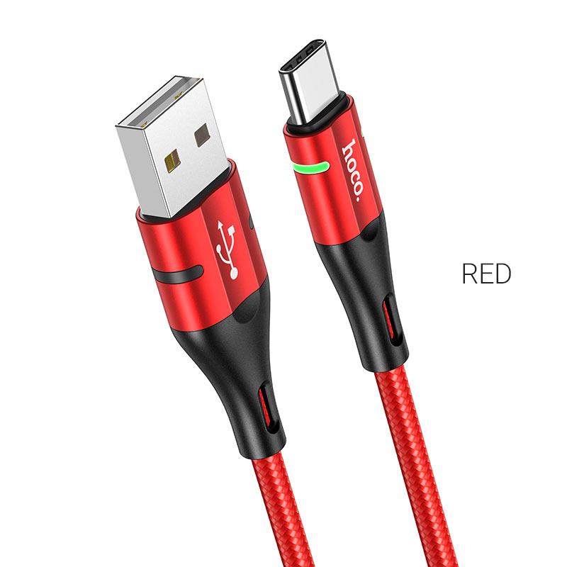 

Кабель USB Type-C-USB, 3A, 1.2м, красный HOCO Shadow U93 (6931474732187 / УТ-00010513), U93