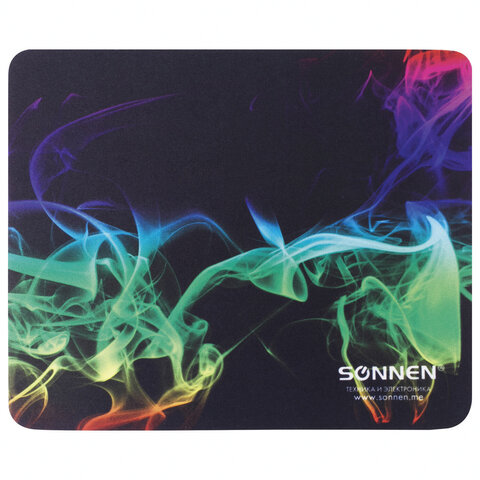 

Коврик для мыши Sonnen SMOKE, 220×180x3mm, принт ( 513289), SMOKE
