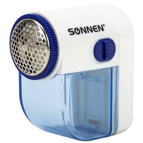 Машинка для удаления катышков Sonnen FS-8808, белый/синий ( 455464), цвет белый/синий