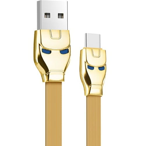 

Кабель USB Type-C-USB, плоский, 2.4A, 1.2м, золотистый HOCO U14 (6957531049487), U14