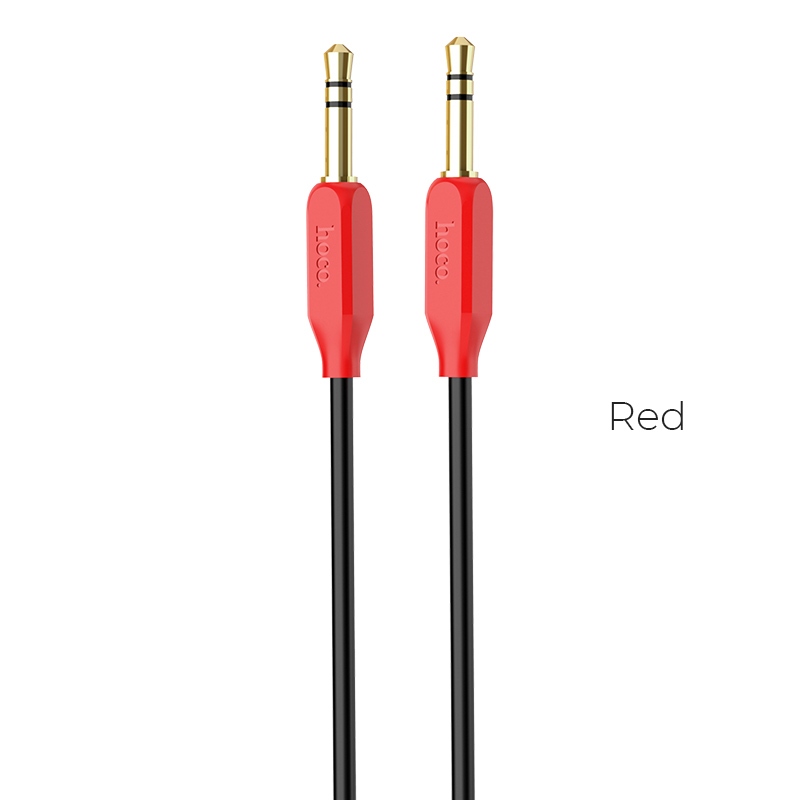 

Кабель Jack 3.5mm(M)-Jack 3.5mm(M), экранированный, 1 м, красный HOCO UPA11 (6957531079309), UPA11