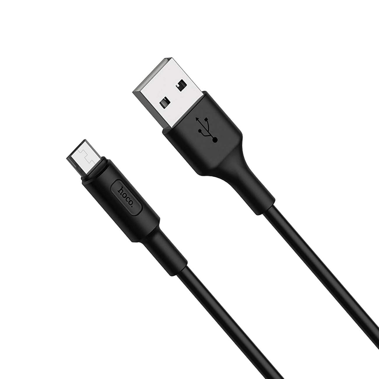 

Кабель Micro USB-USB, 2.4A, 1м, черный HOCO RA1 (УТ000022069), RA1