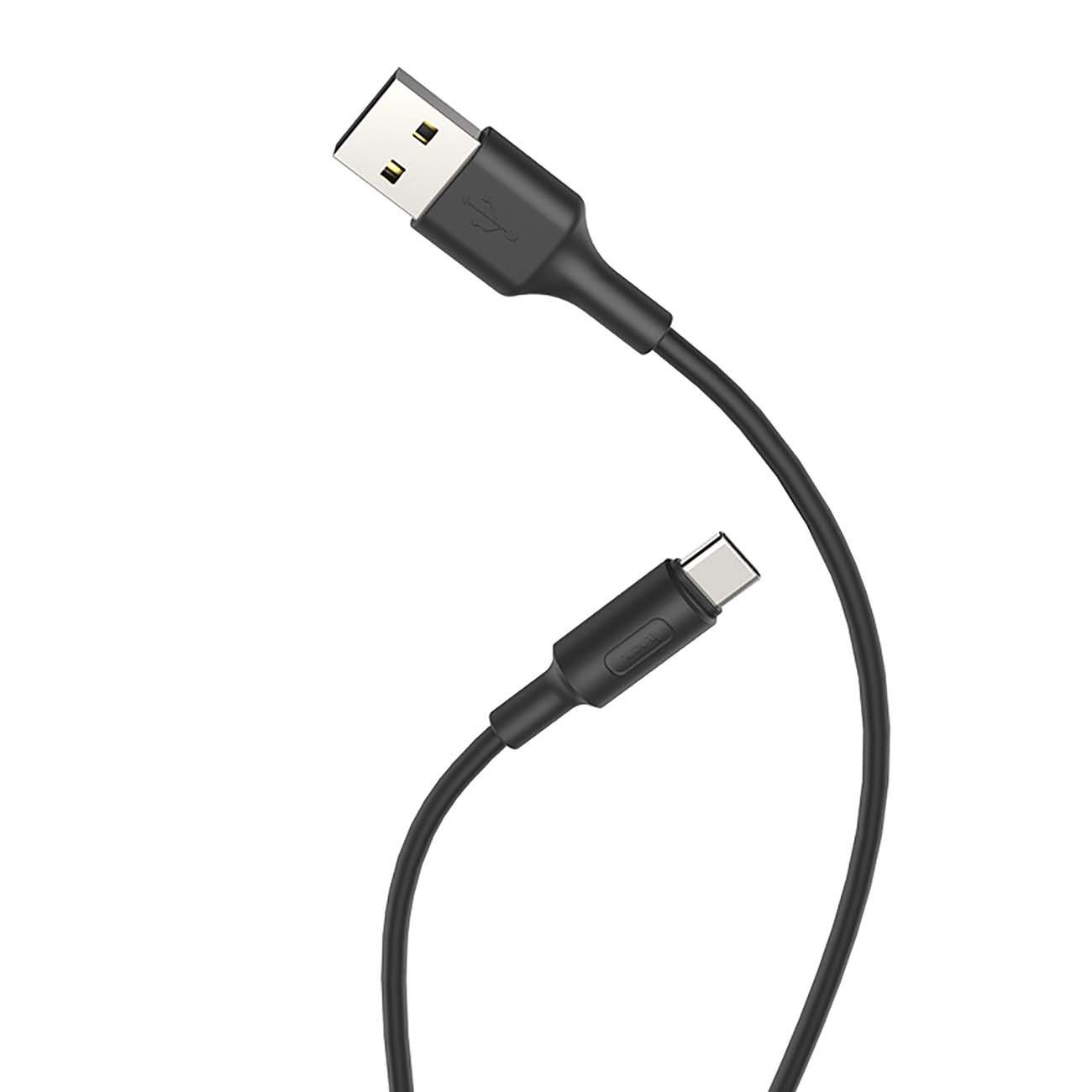 

Кабель USB Type-C-USB, 3A, 1м, черный HOCO RA1 (УТ000022070), RA1