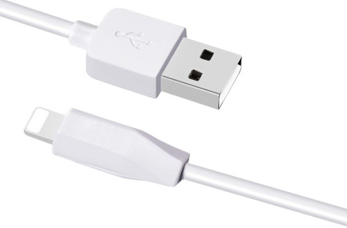 

Кабель Lightning 8-pin-USB, 2.4A, 1м, белый HOCO RA2 (УТ000022071), RA2